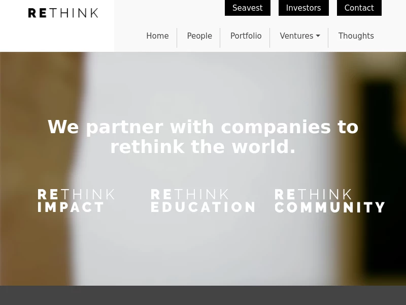 Education - Rethink Capital Partners