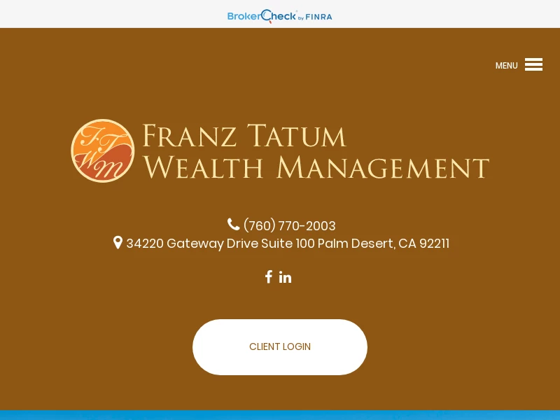 FRANZ TATUM WEALTH MANAGEMENT is a boutique wealth management firm of Palm Desert, CA