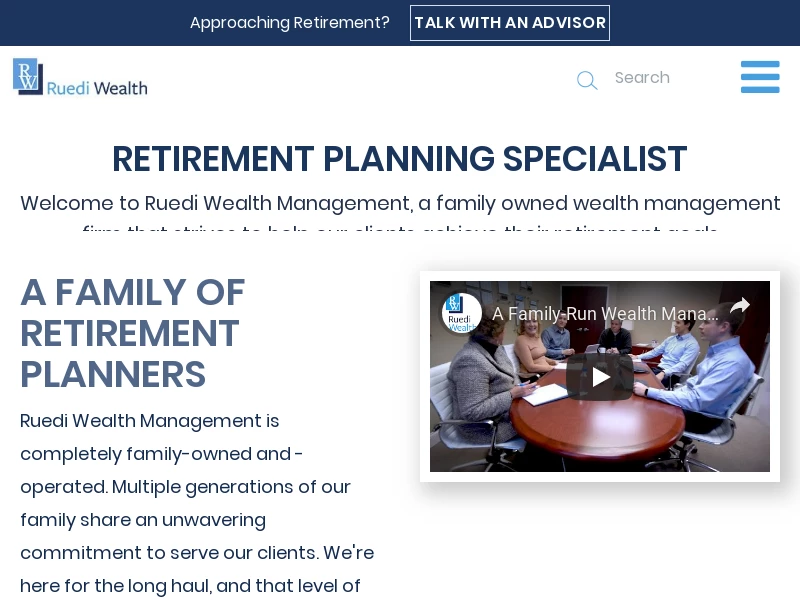Champaign, Illinois - Financial Advisor | Ruedi Wealth Management — Ruedi Wealth Management