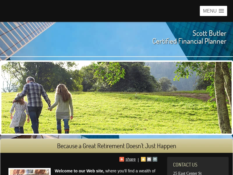 Home | Scott Butler CERTIFIED FINANCIAL PLANNER™ Professional