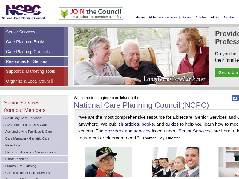 Long Term Care, Senior Services, and Eldercare Resources - National Care Planning Council