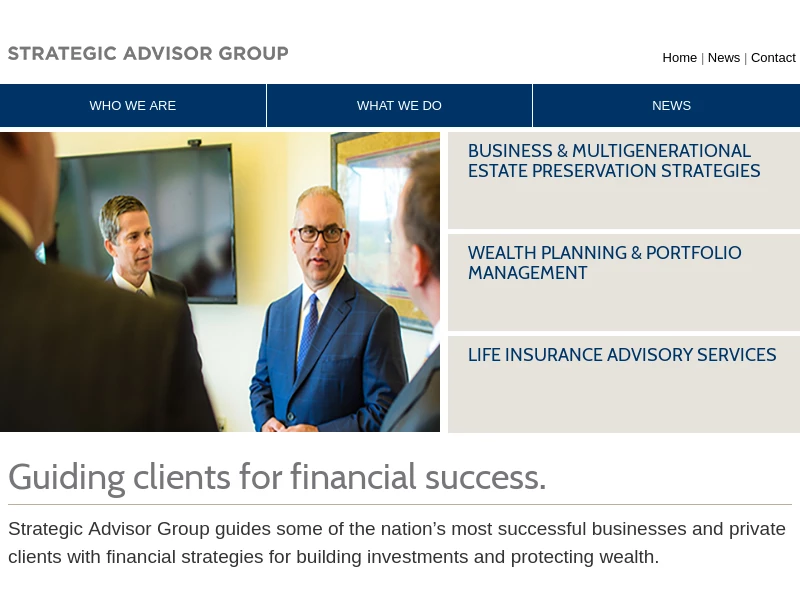 Strategic Advisor Group – Guiding clients for financial success