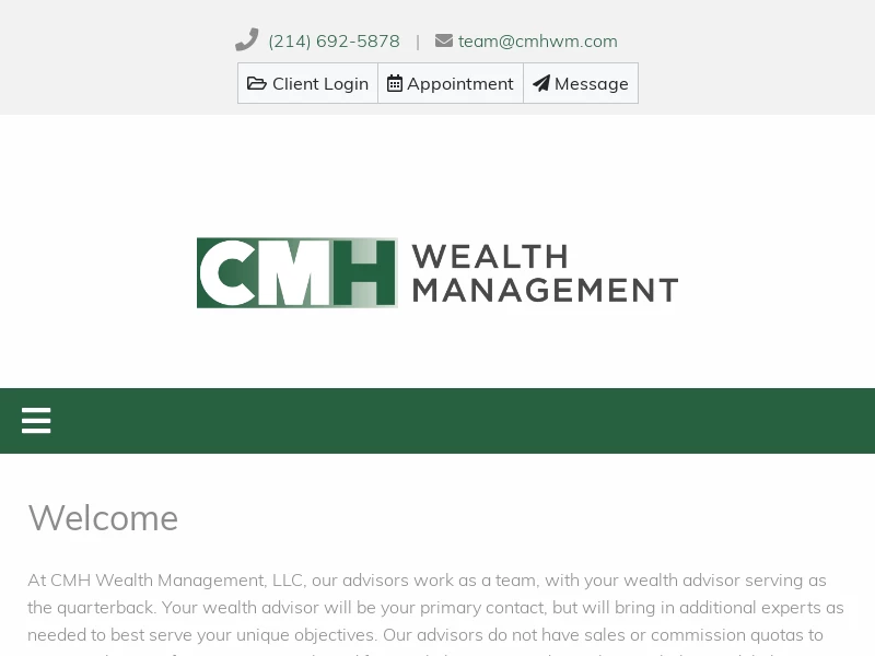 CMH Wealth Management, LLC | CMH Wealth Management, LLC