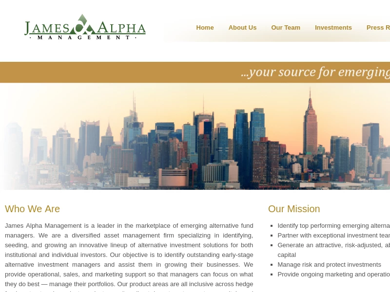 James Alpha Management, LLC is under construction