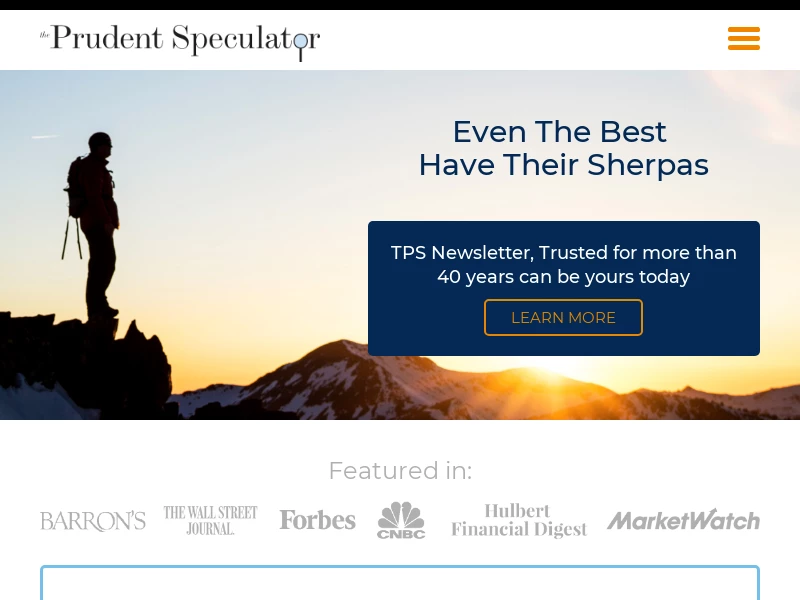 The Prudent Speculator - Investment Newsletter