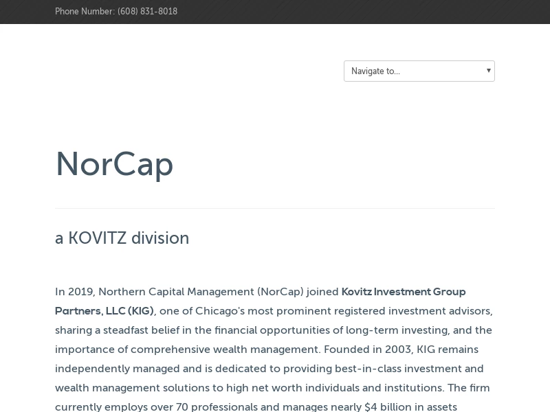 Kovitz — A value-based wealth management firm.
