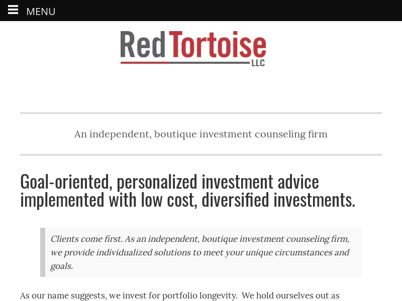 Red Tortoise – Eat Well. Sleep Well.