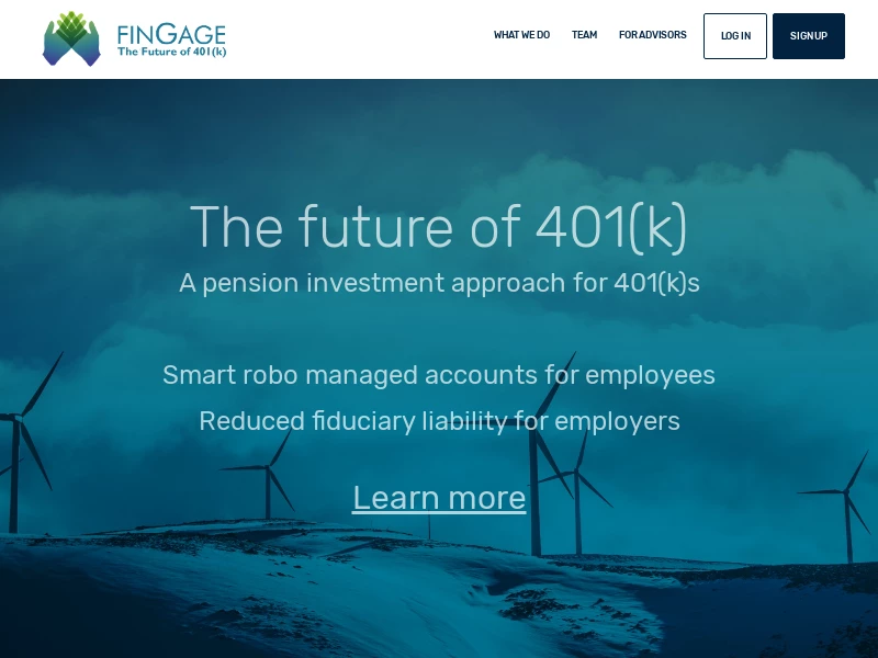 ** fingage - personalized 401(k) investing **