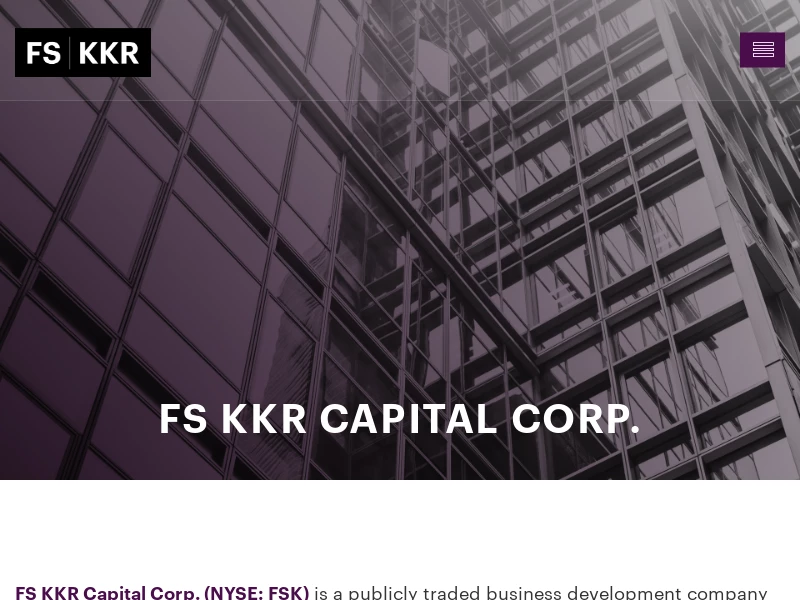 FS/KKR Advisor, LLC – One of the largest managers of BDCs