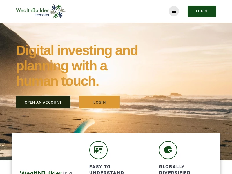WealthBuilder Investing – Digital investing with a human touch