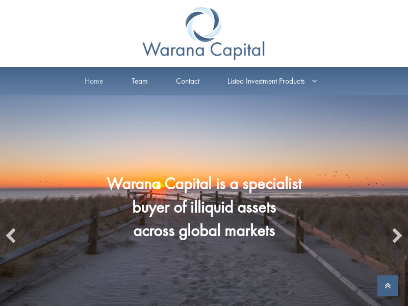 Specialized Buyer of Illiquid Fund Investments | Warana Capital, LLC.