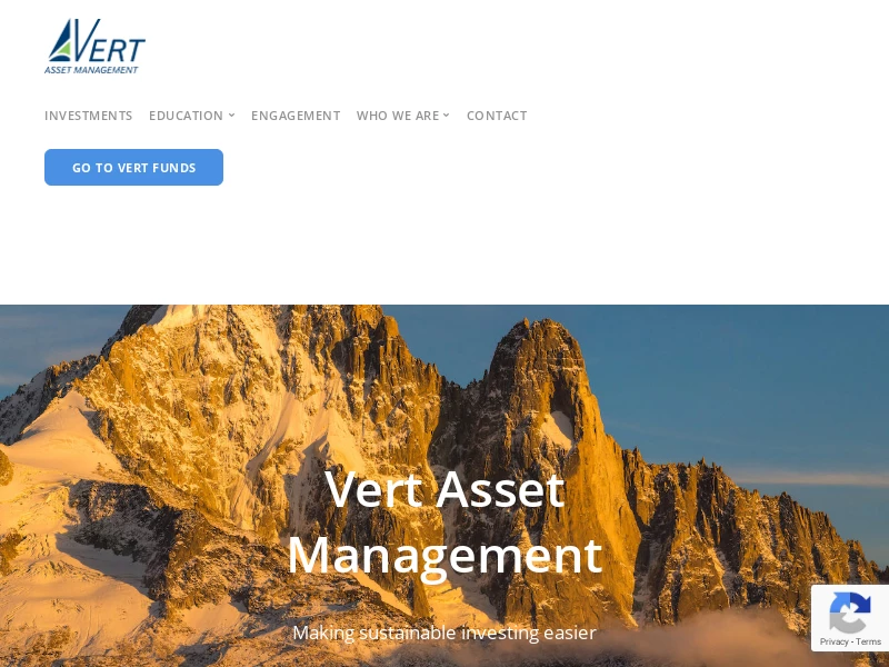 Sustainable Investing | Vert Asset Management