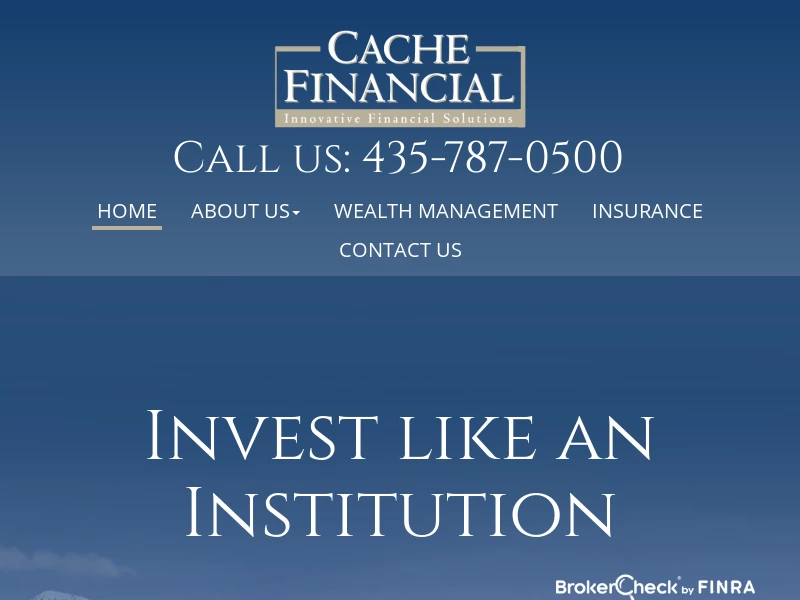 Wealth Management & Insurance Planners in Logan - Cache Financial