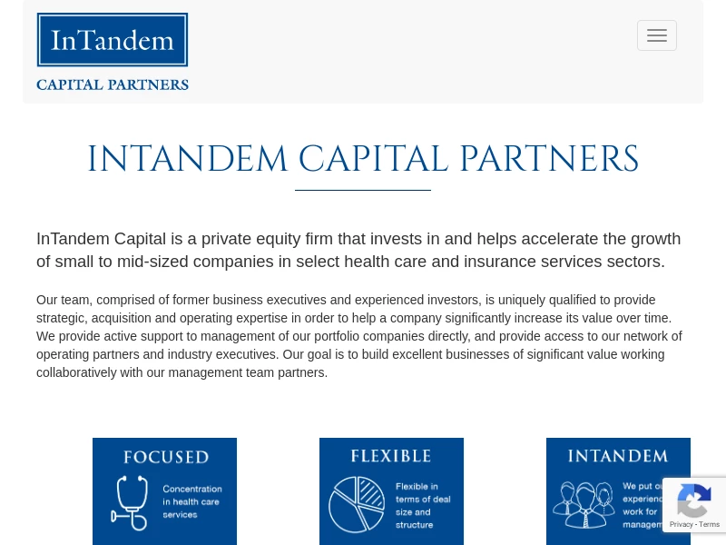 InTandem Capital Partners | InTandem Capital Partners