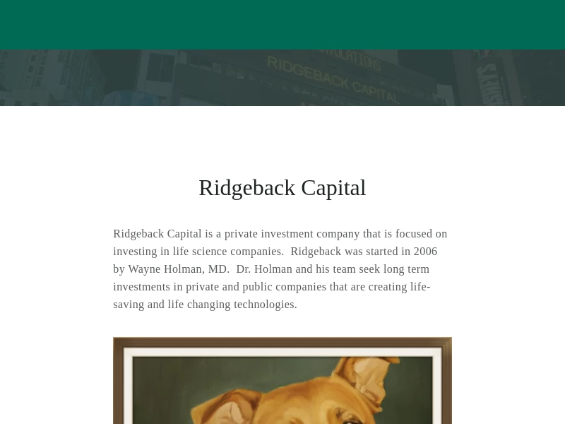 Ridgeback Capital Management