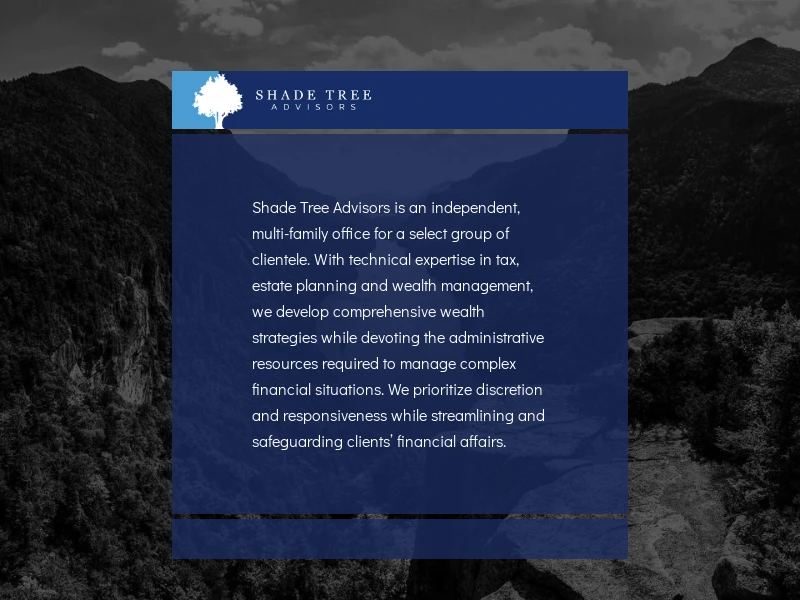 Shade Tree Advisors | Tax, Estate Planning & Wealth Management