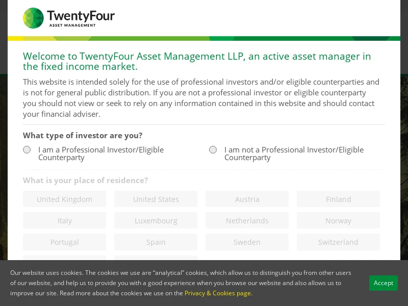 TwentyFour Asset Management | TwentyFour Asset Management