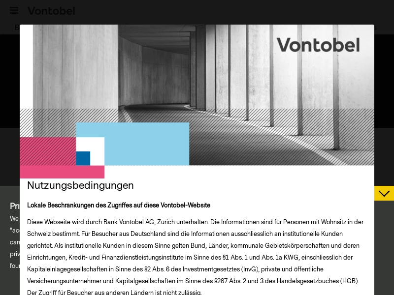 Vontobel - We are a globally operating financial expert with Swiss roots.