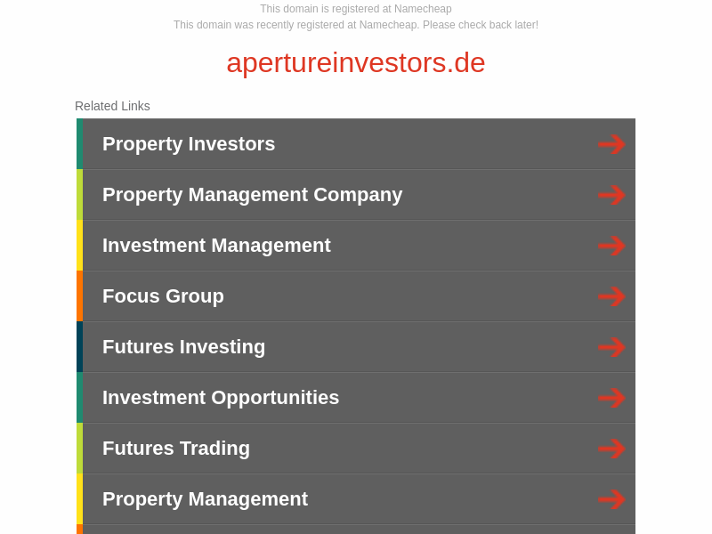 apertureinvestors.de - Registered at Namecheap.com