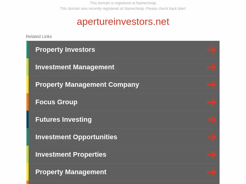 apertureinvestors.net - Registered at Namecheap.com