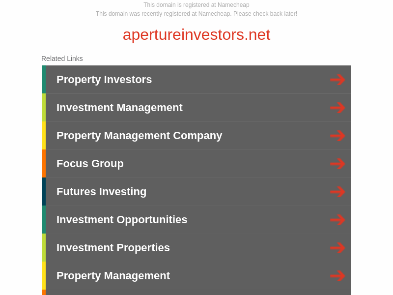apertureinvestors.net - Registered at Namecheap.com