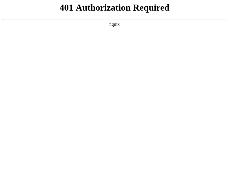 401 Authorization Required