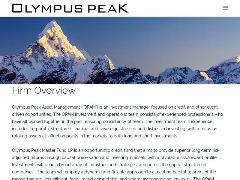 Olympus Peak – Olympus Peak