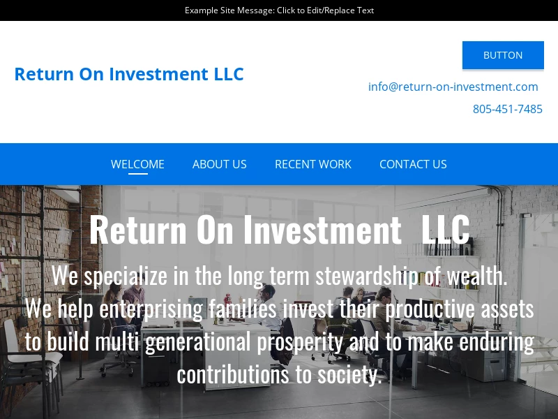 Return On Investment LLC - Home