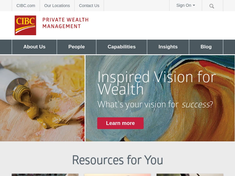 Investment Management, Wealth Strategies, Trustee Services, Private Banking | CIBC Private Wealth US