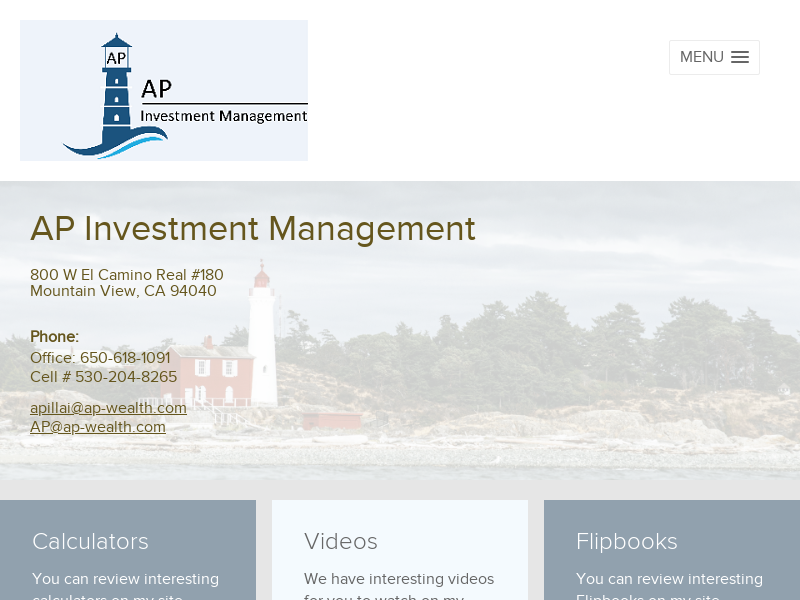AP Investment Management - Anithah Pillai