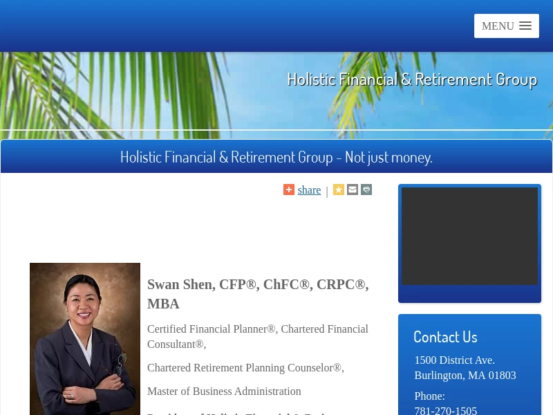 Swan Shen - Holistic Financial & Retirement Group