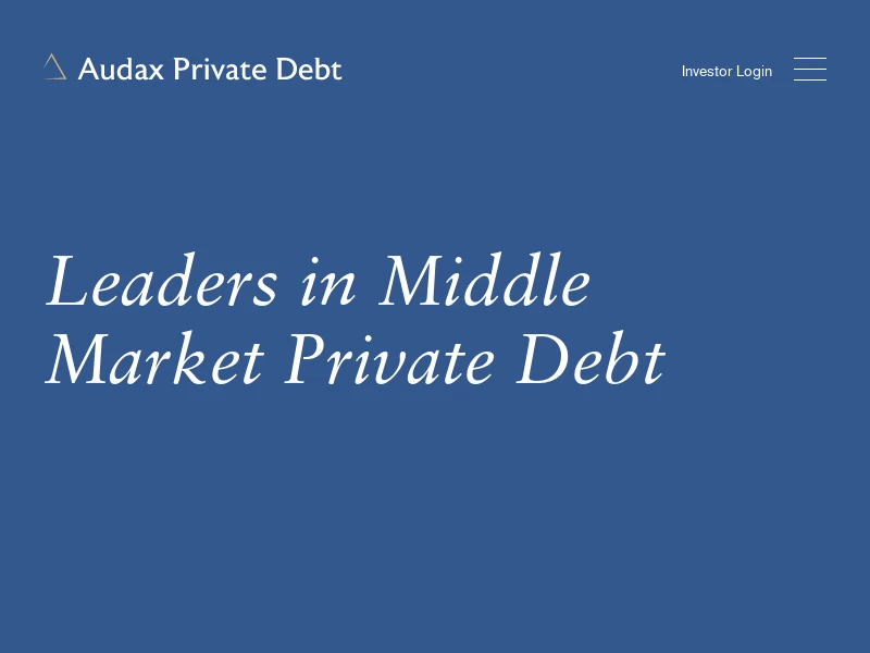 Audax Private Debt | Overview