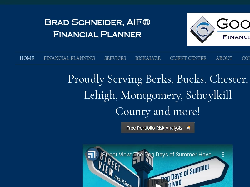 Financial Planner | Investment Manager | Reading, PA | Brad Schneider | Virtual Availability