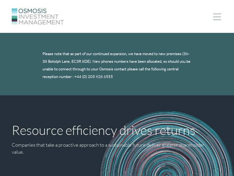Osmosis IM - Sustainable Investments - Welcome To Osmosis