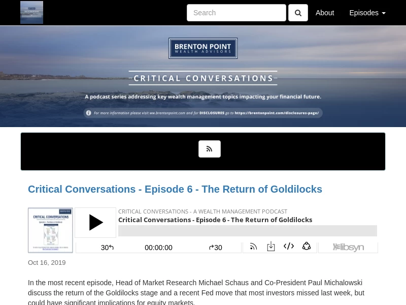 Critical Conversations - A Wealth Management Podcast
