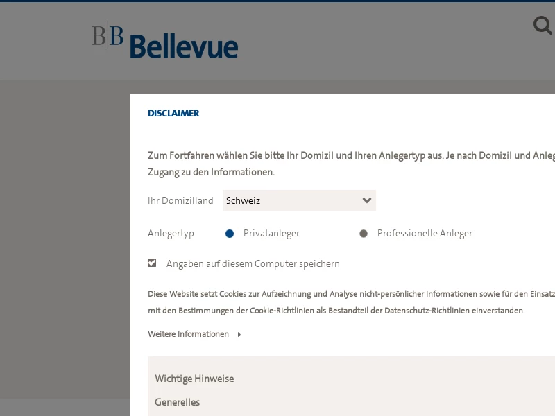 Seite nicht gefunden | Bellevue Group AG