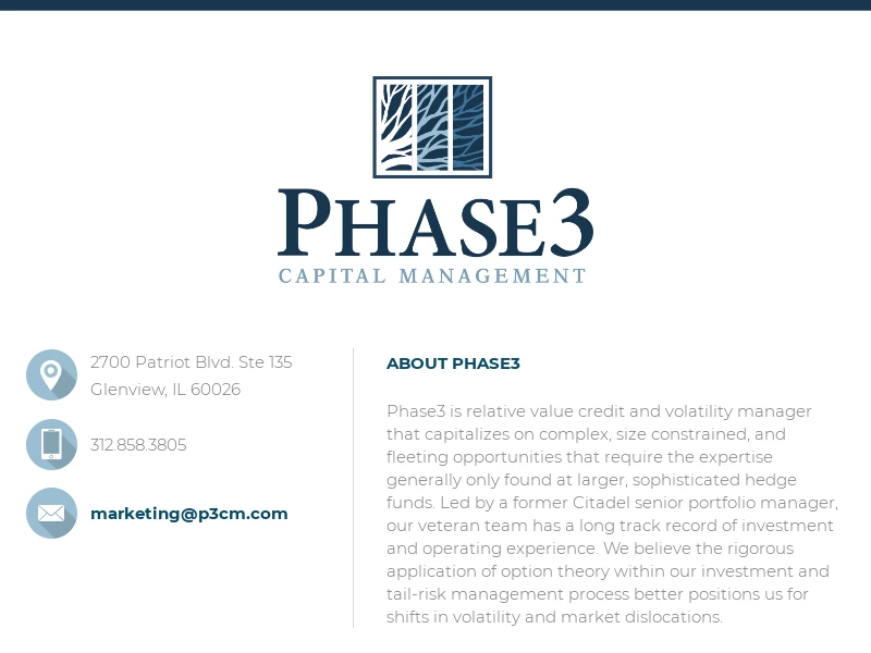 P3 Capital Management - Phase3 Capital Management