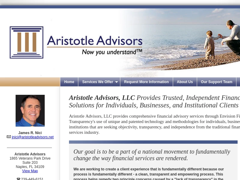 Financial Advisory Services - Aristotle Advisors, LLC - Naples, FL