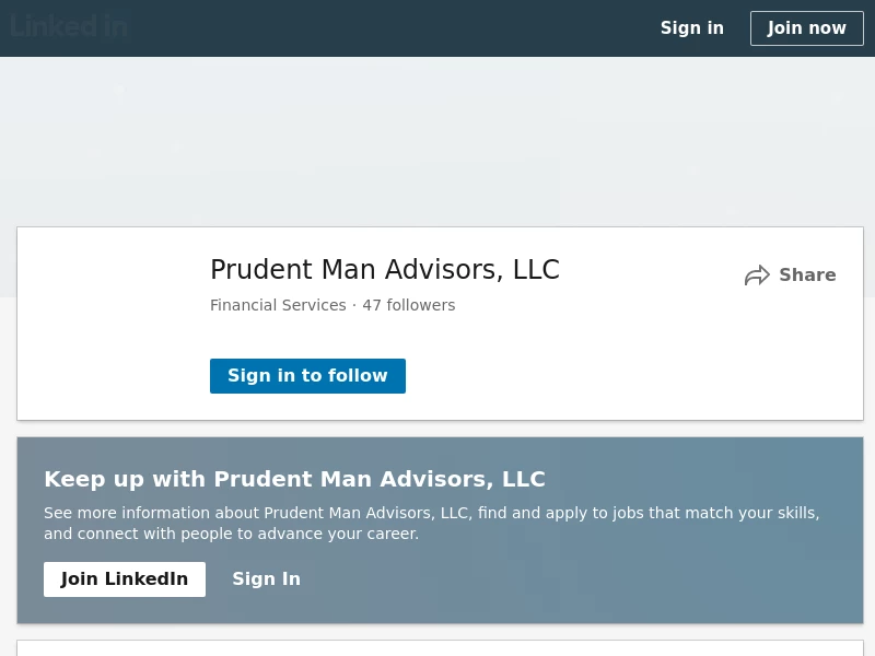 Prudent Man Advisors, LLC | LinkedIn