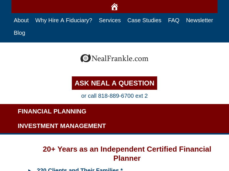 Neal Frankle Certified Financial Planner