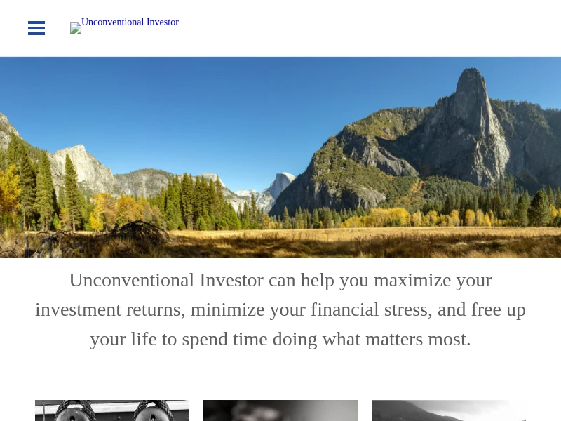 Unconventional Investor – Low Cost, Index Fund Investing