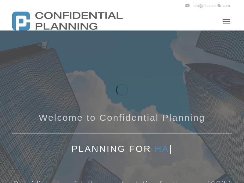 Confidential Planning