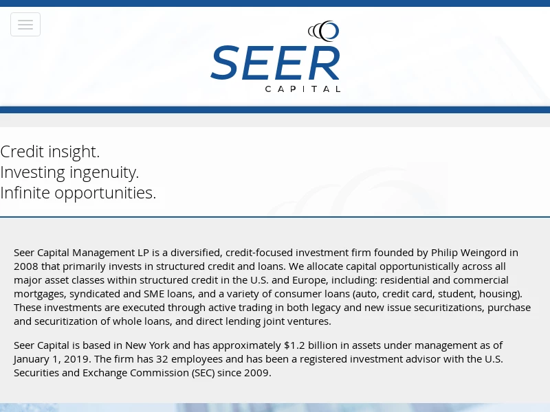 Seer Capital Management founded in 2008
