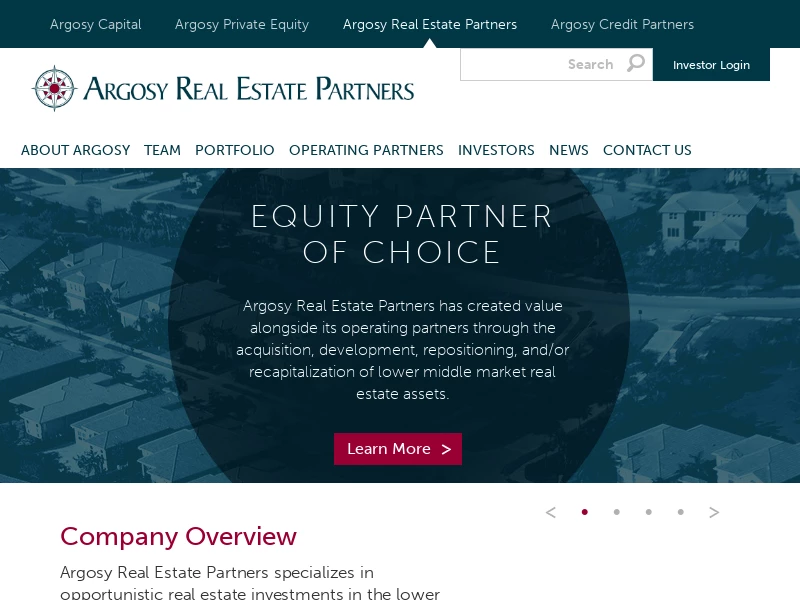 Argosy Real Estate Partners - Home