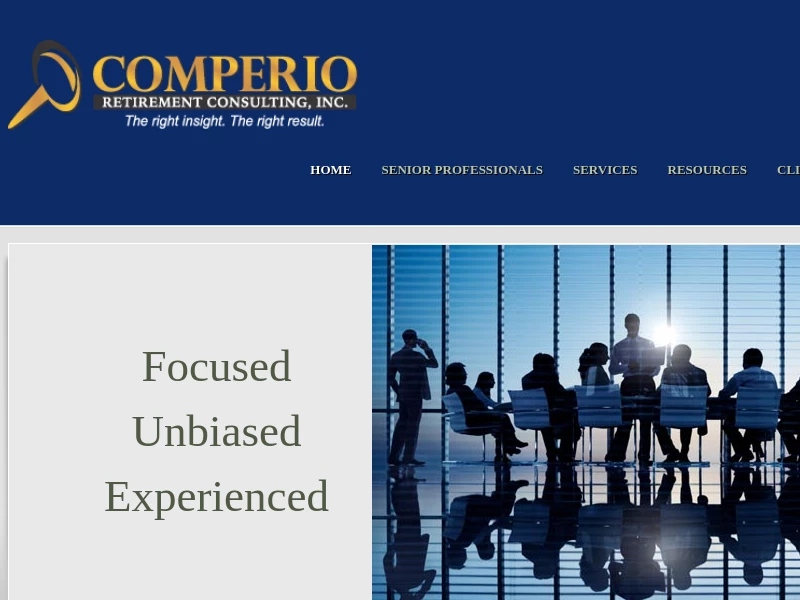 Comperio Retirement Consulting, Inc. – Comperio is an independent retirement plan and investment consulting firm.