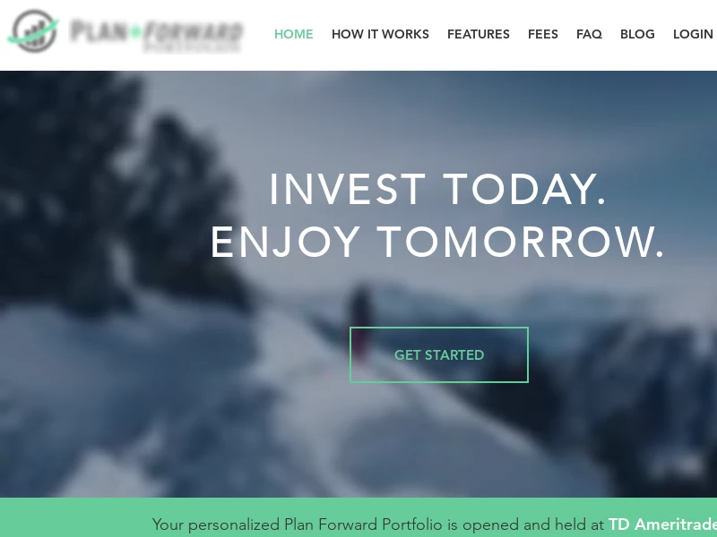 Plan Forward Portfolios Automated Online Investing - Home