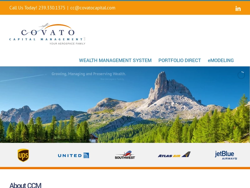 Covato Capital Management – Your Aerospace Family