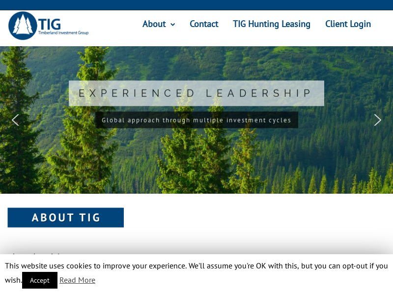 Timberland Investment Group – Timberland Investment Group