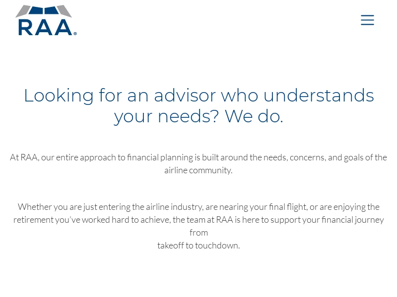 RAA - Financial Guidance for the Airline Community