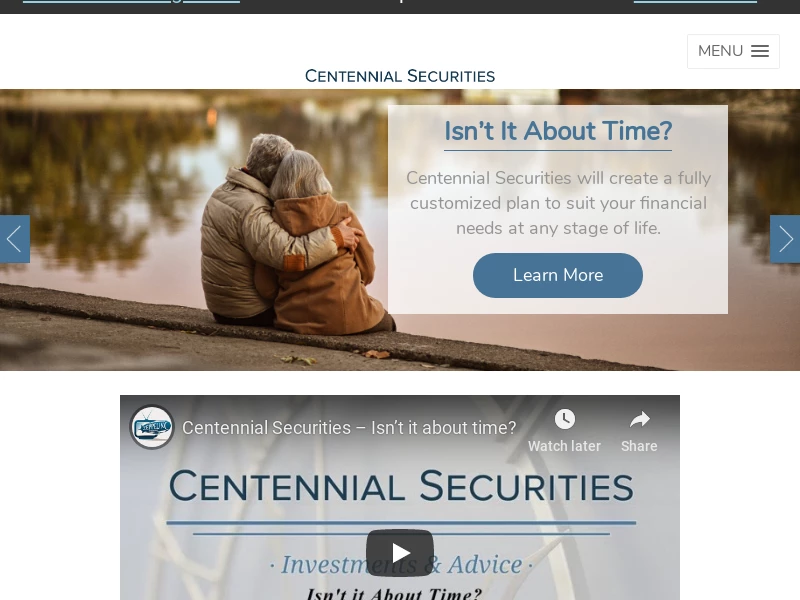 Home | Centennial Securities - Investments and Advice